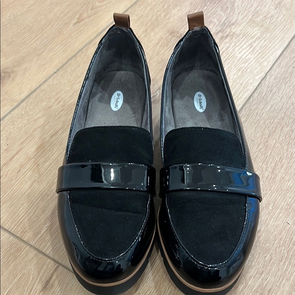 Dr. Scholl's Shoes - Dr. Scholls Webster Slip-on Flat  Black Patent Loafers, Size 8